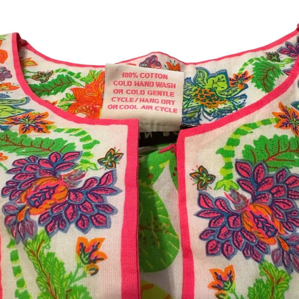 Gretchen Scott - Glorious Split Neck Tunic in Multi Bright, Sz S - Picture 12 of 13